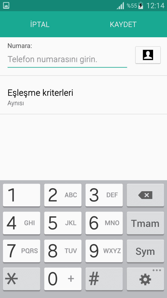 Android Telefon Numara Engelleme GecBunlari