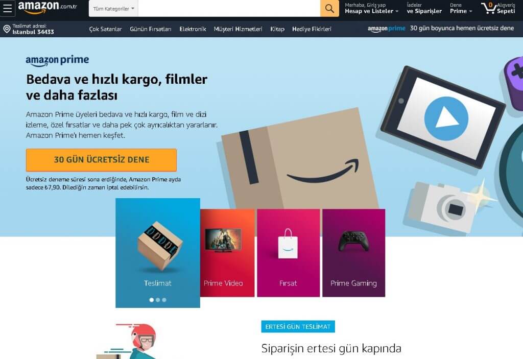 Amazon Prime Nedir? Nasıl Üye Olunur? GecBunlari