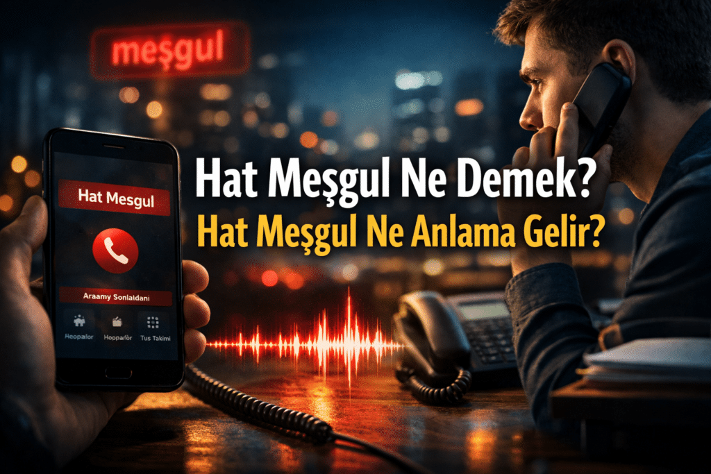 Hat Meşgul Ne Demek? Hat Meşgul Ne Anlama Gelir?