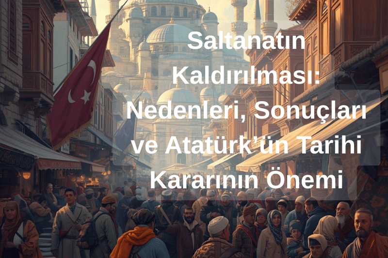 Saltanatın Kaldırılması: Nedenleri, Sonuçları ve Atatürk’ün Tarihi Kararının Önemi