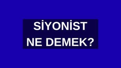 Siyonist Ne Demek
