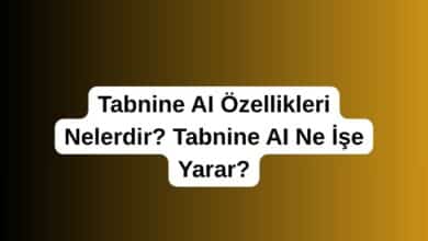 Tabnine AI Özellikleri