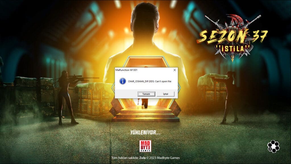 Zula Malfunction W1301 Hatası Nasıl Çözülür?