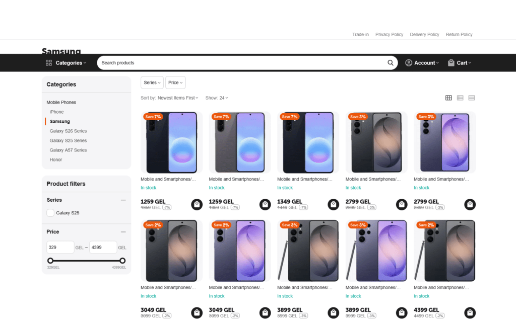 Gürcistan Samsung Telefon Fiyatları 2026