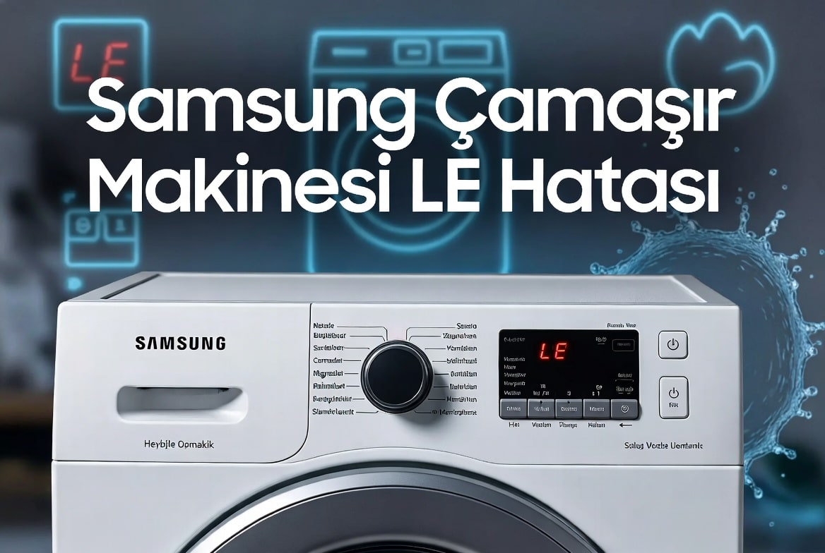 Samsung Çamaşır Makinesi LE Hatası Nedir ve Nasıl Düzeltilir?