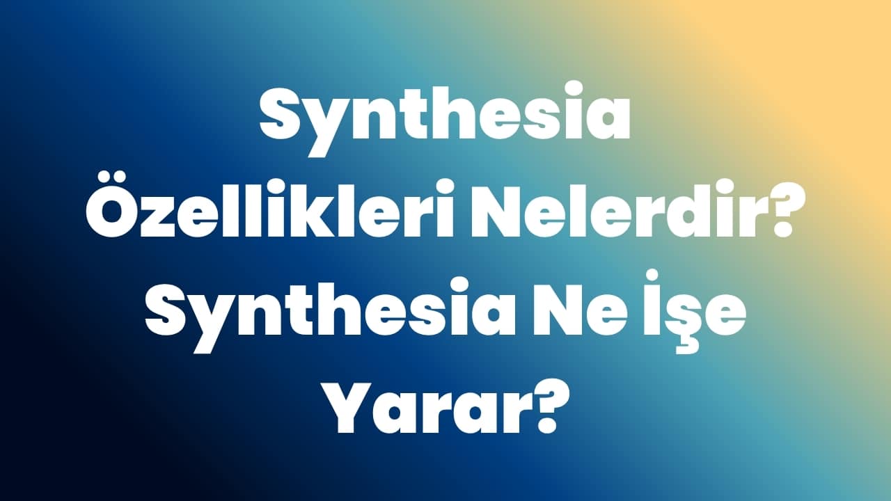 Synthesia Özellikleri