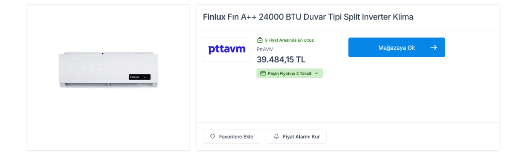 Finlux Fin A++ 24.000 BTU