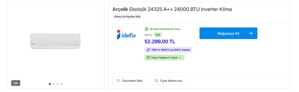 Arçelik Ekolojik 24325