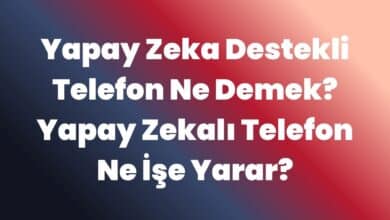 Yapay Zeka Destekli Telefon