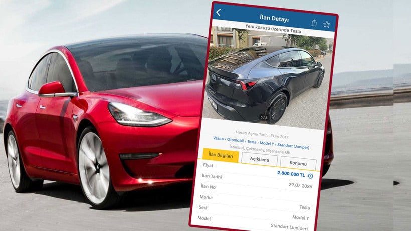 İkinci El Tesla İlanına 325 Bin TL Ceza Kesildi